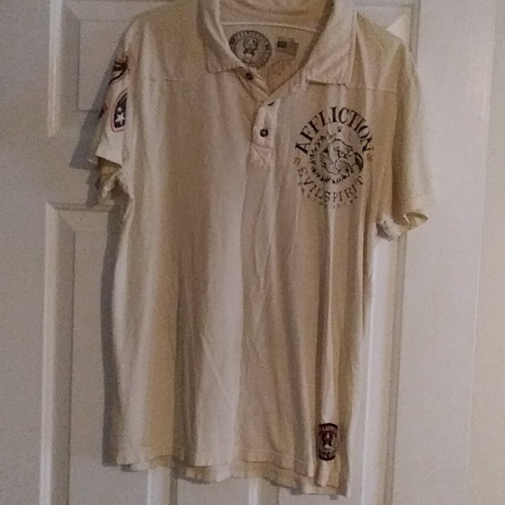 Afflection polo shirt